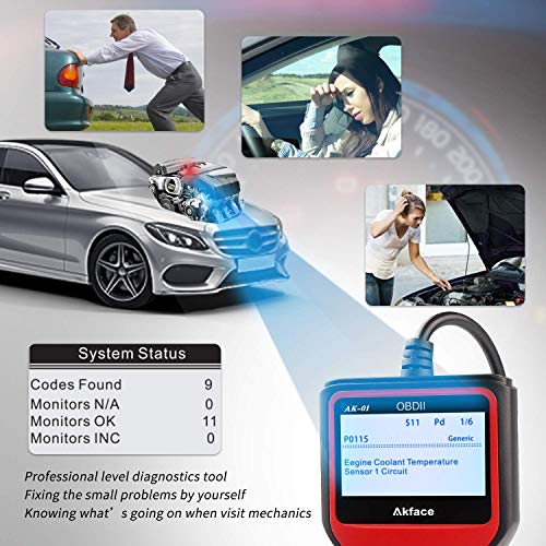 Akface Escáner OBD2, Sistemas de Diagnóstico del Motor OBDII, Lector de Códigos OBD2 Herramienta de Vehículos de Fallas con Lectura y Borrado de Códigos de Error Soporte Multilingüe … Akface Escáner OBD2, Sistemas de Diagnóstico del Motor OBDII, Lector de Códigos OBD2 Herramienta de Vehículos de Fallas con Lectura y Borrado de Códigos de Error Soporte Multilingüe …
