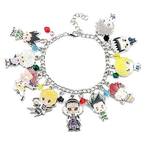AKlamater Pulsera de anime Hunter X Hunter Manga Charm Pulsera para niños, adolescentes y aficionados al anime. AKlamater Pulsera de anime Hunter X Hunter Manga Charm Pulsera para niños, adolescentes y aficionados al anime.