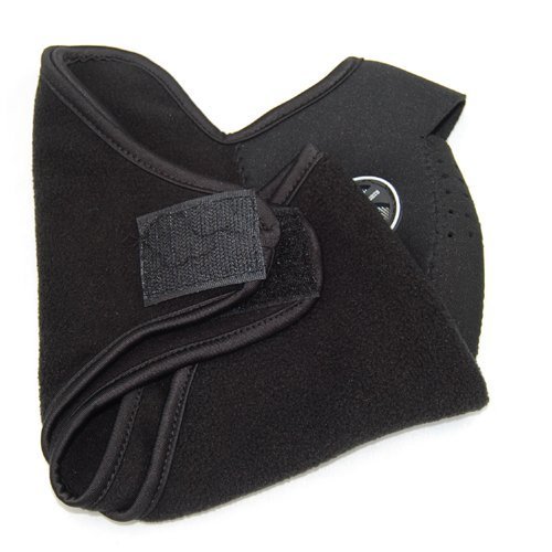 AKORD - Máscara con cuello de neopreno para deportes de invierno, color negro, talla única AKORD - Máscara con cuello de neopreno para deportes de invierno, color negro, talla única