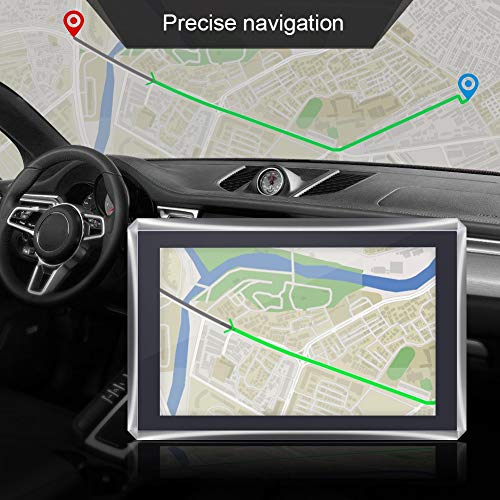 Akozon Navegación para automóvil Pantalla táctil de 5 Pulgadas Navegador Inteligente portátil para automóvil Navegación 128M 4GB FM Mapa Gratuito Roadtrips Car Roadtrip(Negro)