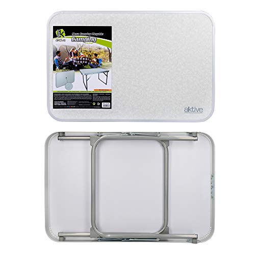 Aktive 52836 - Mesa plegable baja 60 x 40 x 40 cm Camping blanca Aktive 52836 - Mesa plegable baja 60 x 40 x 40 cm Camping blanca