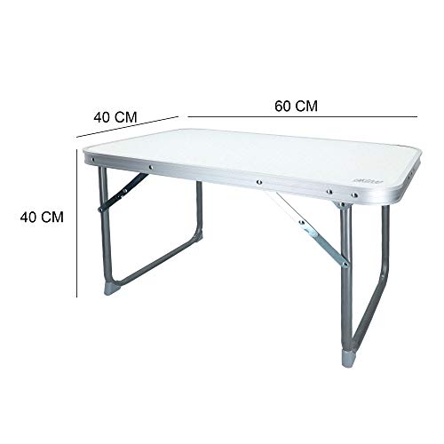 Aktive 52836 - Mesa plegable baja 60 x 40 x 40 cm Camping blanca Aktive 52836 - Mesa plegable baja 60 x 40 x 40 cm Camping blanca