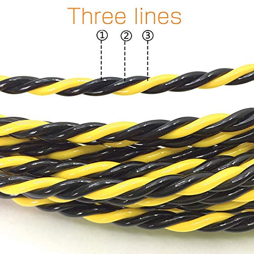 Akuoly Guia pasacables Alambre retráctil en espiral de 15 m, de poliéster trenzado de 3 capas, con muelle de guía, ideal para la colocación de cables Akuoly Guia pasacables Alambre retráctil en espiral de 15 m, de poliéster trenzado de 3 capas, con muelle de guía, ideal para la colocación de cables