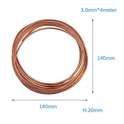 Alambre de Cobre Esmaltado, 0.3 Mm 1 Carrete Bobina de Alambre Magnético Clasificación de Temperatura -25 ℃ ~ 85 ℃ Conductividad Térmica Resistencia a La Corrosión para Transformadores Inductores