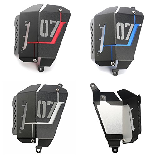 Alamor Radiador refrigerante de Agua depósito Tanque Protector Cubierta para Yamaha FZ-07 MT-07 2013-17 - Rojo Alamor Radiador refrigerante de Agua depósito Tanque Protector Cubierta para Yamaha FZ-07 MT-07 2013-17 - Rojo