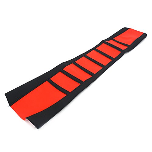 Alamor Universal Soft Gripper Funda De Asiento De Motocicleta Raya De Polvo Caucho Dirt Bike Enduro-Rojo Alamor Universal Soft Gripper Funda De Asiento De Motocicleta Raya De Polvo Caucho Dirt Bike Enduro-Rojo