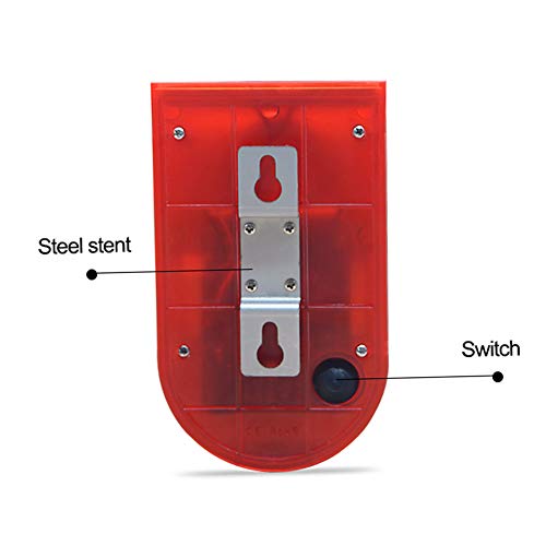 Alarma de seguridad solar IP65 resistente al agua con sensor de movimiento LED y luz intermitente, 110 dB, sirena fuerte, sistema de alarma de seguridad para el hogar