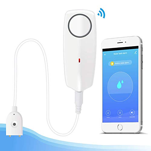 Alarma del sensor de nivel de agua inteligente para la señalización de agua WiFi, no necesita concentrador de costes, funciona con pilas, alertas de alarmas TUYA/Smart Life App … (A) Alarma del sensor de nivel de agua inteligente para la señalización de agua WiFi, no necesita concentrador de costes, funciona con pilas, alertas de alarmas TUYA/Smart Life App … (A)