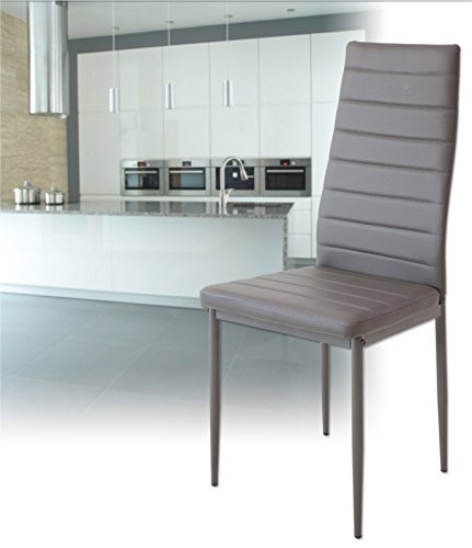 Albatros 2864 Milano Set de 2 sillas de Comedor, Gris