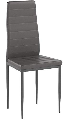 Albatros 2864 Milano Set de 2 sillas de Comedor, Gris