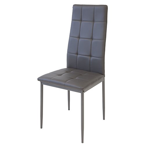 Albatros Silla de Comedor Rimini, Set de 6, Gris, SGS Probado