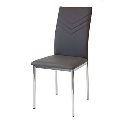 Albatros Verona 2936 Set de 4 sillas de Comedor, Gris