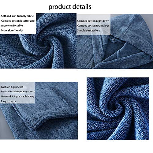 Albornoz Mujer Pijama Manga Larga con Cuello En V Toallas De Algodón Espesado Camisón Ropa De Dormir Talla Grande Bata De Mañana Servicio A Domicilio M, L, XL, XXL,Púrpura,XXL Albornoz Mujer Pijama Manga Larga con Cuello En V Toallas De Algodón Espesado Camisón Ropa De Dormir Talla Grande Bata De Mañana Servicio A Domicilio M, L, XL, XXL,Púrpura,XXL