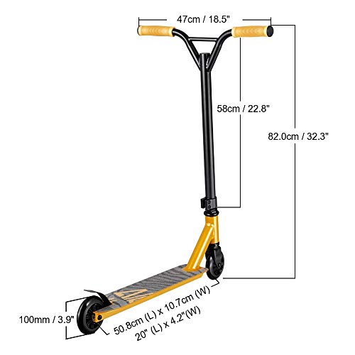 Albott Patinete de Acrobacia Patinete de Trucos y Saltos para Nios y Nias a Partir de 7 aos Ruedas 100mm Rodamientos ABEC-9 Albott Patinete de Acrobacia Patinete de Trucos y Saltos para Nios y Nias a Partir de 7 aos Ruedas 100mm Rodamientos ABEC-9