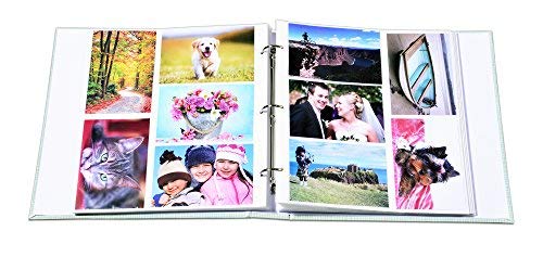 Álbum de fotos con capacidad de 500 fotos de 10 x 15 cm, tamaño grande, diseñado con bonitas hojas de color dorado, con adhesivos descriptivos despegables Álbum de fotos con capacidad de 500 fotos de 10 x 15 cm, tamaño grande, diseñado con bonitas hojas de color dorado, con adhesivos descriptivos despegables