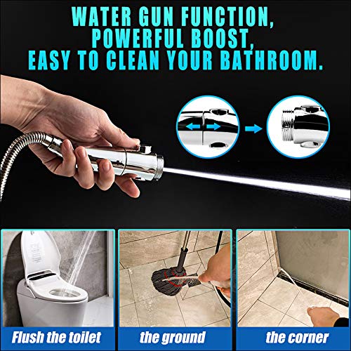 Alcachofa Ducha, Cabezal de Ducha Botón de Parada Agua, Ducha de Mano Alta Presión Universal Extraíble Rotación de 360 °, Ajustar la Presión del Agua y Material Antioxidante Alcachofa Ducha, Cabezal de Ducha Botón de Parada Agua, Ducha de Mano Alta Presión Universal Extraíble Rotación de 360 °, Ajustar la Presión del Agua y Material Antioxidante