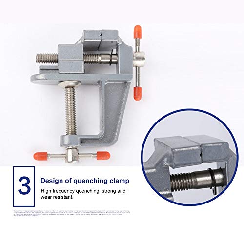 Aleación de aluminio Pequeña Mini Abrazadera de mesa Vice Hobby Jewlery Work 30MM - Mesa de bricolaje Vice En miniatura Vise Pequeños joyeros Hobby Clamp On Bench Vice Tool Broca de sujeción Aleación de aluminio Pequeña Mini Abrazadera de mesa Vice Hobby Jewlery Work 30MM - Mesa de bricolaje Vice En miniatura Vise Pequeños joyeros Hobby Clamp On Bench Vice Tool Broca de sujeción