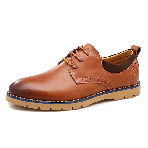 Alexis Leroy Hombre Classic Casual Punta Oxfords Zapatos de Piel