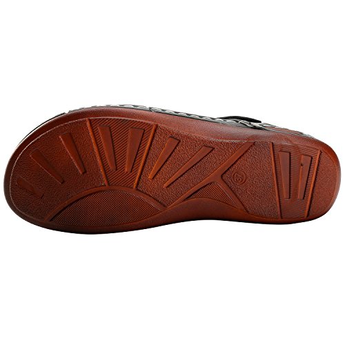 Alexis Leroy Sandalias Abiertas con Plantilla Acolchada para Mujer Negro 40 EU / 7 UK Alexis Leroy Sandalias Abiertas con Plantilla Acolchada para Mujer Negro 40 EU / 7 UK