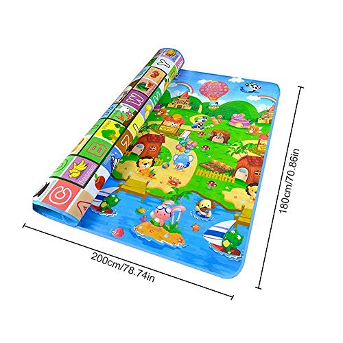 Alfombra Bebe Goma Eva Manta Actividades Niños Alfombra Infantil Gateo Alfabeto Animales 200 x 180 x 0.5cm Alfombra Bebe Goma Eva Manta Actividades Niños Alfombra Infantil Gateo Alfabeto Animales 200 x 180 x 0.5cm