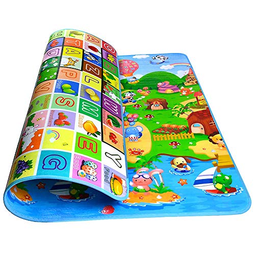 Alfombra Bebe Goma Eva Manta Actividades Niños Alfombra Infantil Gateo Alfabeto Animales 200 x 180 x 0.5cm Alfombra Bebe Goma Eva Manta Actividades Niños Alfombra Infantil Gateo Alfabeto Animales 200 x 180 x 0.5cm