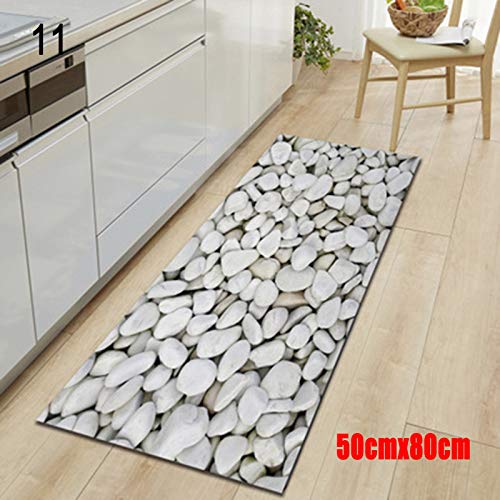 Alfombra de baño LOL lo Bedroom, de Piedra Suave, Antideslizante, Absorbente, Lavable a máquina, poliéster, Esterilla de Yoga, 11, 50cmx80cm