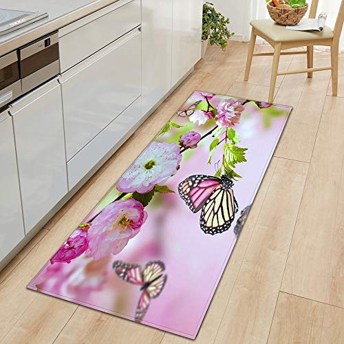 Alfombra de Cocina Felpudo de Entrada Hogar Sala de Estar Dormitorio Alfombra para niños Pasillo Balcón Baño Alfombra Larga A19 40x60cm