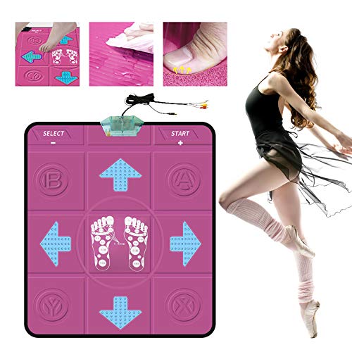 Alfombra de Juego para bebés, Alfombra de Baile, Alfombra Antideslizante para Bailarines, cojín, Juego de sensaciones, Manta para Juegos de Yoga, Juguetes y Pasatiempos (Rosa Fuerte)