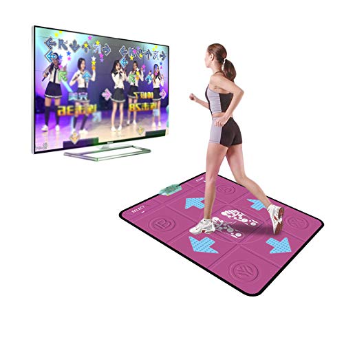 Alfombra de Juego para bebés, Alfombra de Baile, Alfombra Antideslizante para Bailarines, cojín, Juego de sensaciones, Manta para Juegos de Yoga, Juguetes y Pasatiempos (Rosa Fuerte)