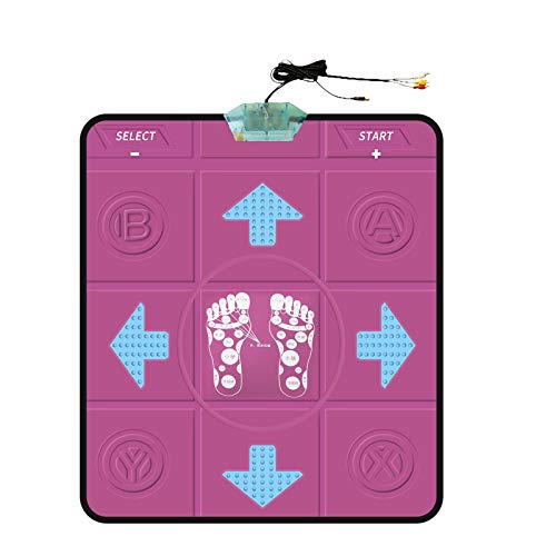 Alfombra de Juego para bebés, Alfombra de Baile, Alfombra Antideslizante para Bailarines, cojín, Juego de sensaciones, Manta para Juegos de Yoga, Juguetes y Pasatiempos (Rosa Fuerte)