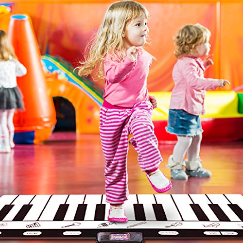 Alfombra de Piano Super, Alfombra de Teclado para Bebé, Alfombra Gimnasio para Musical, Estera de Baile Táctil Musical Juguetes para Niños(180cm*74cm)