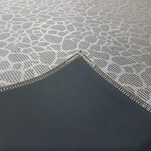 Alfombra de Salón Vinílica Trenzada Color Gris Plata Jaspeado Natural Terminación Cosido Fino y Tamaño de 120x170 Alfombra de Salón Vinílica Trenzada Color Gris Plata Jaspeado Natural Terminación Cosido Fino y Tamaño de 120x170