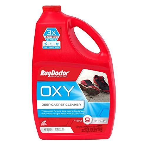Alfombra médico Oxy – Producto de limpieza Solución para limpieza de alquiler, no tóxico desodorización fórmula con potencia de oxígeno a levantar las manchas y puntos, 96 ml)