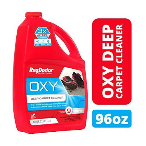 Alfombra médico Oxy – Producto de limpieza Solución para limpieza de alquiler, no tóxico desodorización fórmula con potencia de oxígeno a levantar las manchas y puntos, 96 ml)