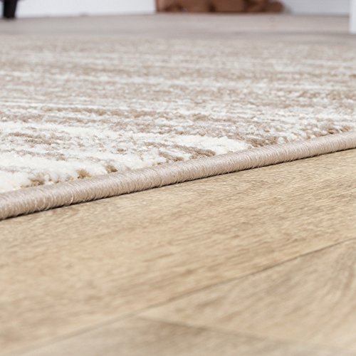 Alfombra para el salón, de color beige degradado, color crema, polipropileno, 230x320 cm Alfombra para el salón, de color beige degradado, color crema, polipropileno, 230x320 cm