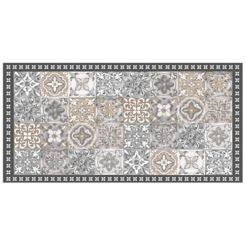 Alfombra Rectangular 50 x 100 cm, Vinilo, alianta, Natural Alfombra Rectangular 50 x 100 cm, Vinilo, alianta, Natural