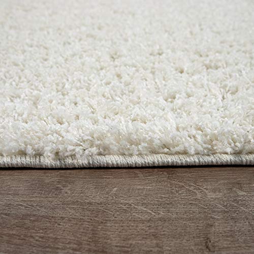 Alfombra Shaggy De Pelo Alto Y Largo Pastel En Distintos Colores, tamaño:60x100 cm, Color:Marfil (Crema) Alfombra Shaggy De Pelo Alto Y Largo Pastel En Distintos Colores, tamaño:60x100 cm, Color:Marfil (Crema)