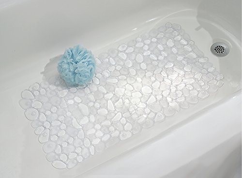 Alfombrilla antideslizante mDesign - Evite el riesgo de caídas en el baño - Agarre seguro de diseño elegante