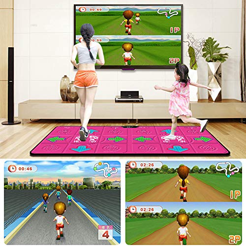 Alfombrilla de Baile en casa Multifuncional Doble Fitness Deportes Esterilla para Correr pérdida de Peso Esterilla de Yoga Manta de Juego somatosensorial HDMI Esterilla de Baile Ultra Clara