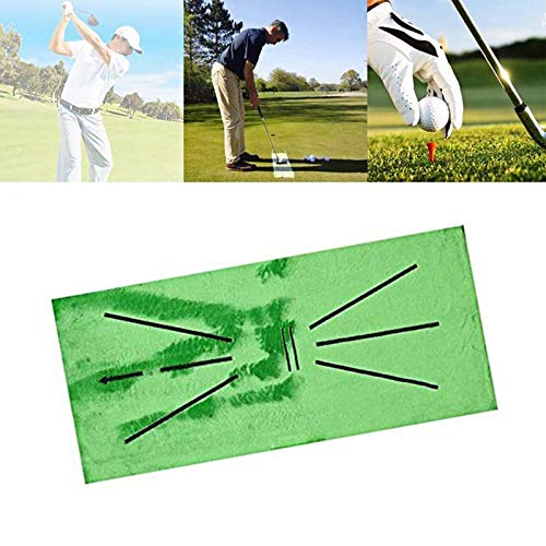 Alfombrilla de entrenamiento de golf, alfombrilla de entrenamiento de golf para palos, detección de swing, protección de bateo, césped, alfombrilla portátil de mini práctica para entrenamiento de golf