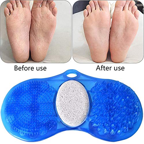 Alfombrilla para Lavar Los Pies, FANDE Masajeador de Pies de Silicona Cepillo de pie de silicona Scrubber Masajeador Colchoneta masajeador Limpiador de Pies