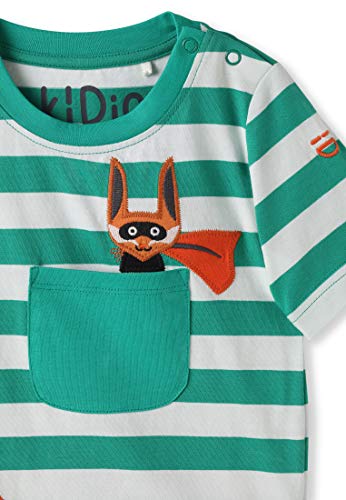 Algodón orgánico - Bebé Niña Niños pequeños - Camiseta de Manga Corta - Niñita Niñito (0-4 Años) (6M (3-6 Meses), Verde)