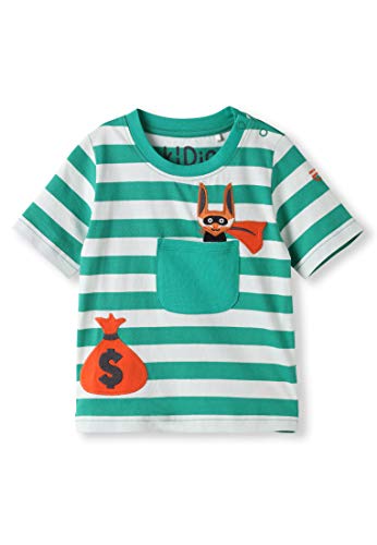 Algodón orgánico - Bebé Niña Niños pequeños - Camiseta de Manga Corta - Niñita Niñito (0-4 Años) (6M (3-6 Meses), Verde)