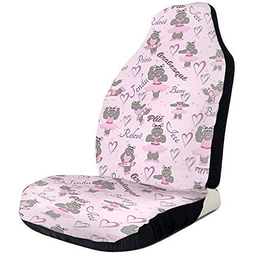 Alice Eva Ballet Rhinoceros Protector delantero para asiento de automóvil, cubierta de asiento para la mayoría de los SUV de camionetas