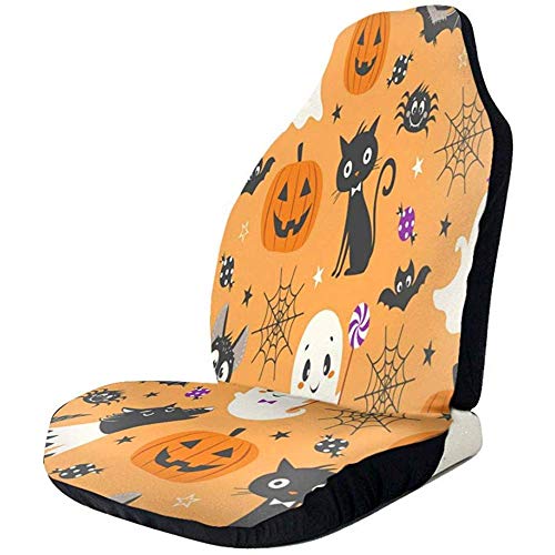 Alice Eva Cute Halloween Pattern Car Seat Covers Car Cushion Car Seat Pad Protector de asiento de coche 2Pcs Alice Eva Cute Halloween Pattern Car Seat Covers Car Cushion Car Seat Pad Protector de asiento de coche 2Pcs