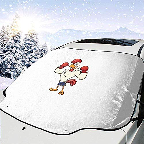 Alice Eva Divertido Boxeo Gallo Coche Parabrisas Cubierta de Sombra Solar Frente Agua luz Solar Cubierta de Nieve Alice Eva Divertido Boxeo Gallo Coche Parabrisas Cubierta de Sombra Solar Frente Agua luz Solar Cubierta de Nieve