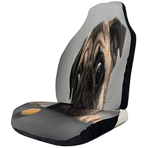 Alice Eva Funny Dog Car Seat Cover Car Seat Protector 2Pcs Universal