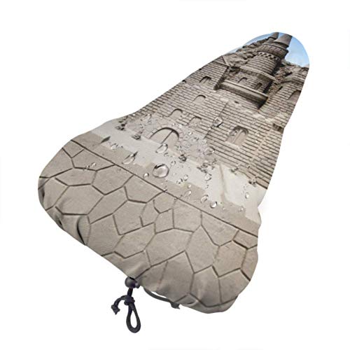 Alice Eva Soft Bike Saddle Cover Castle está Hecho de Fundas de Asiento Individuales de Arena Amarilla Fundas de Asiento Personalizadas con cordón Alice Eva Soft Bike Saddle Cover Castle está Hecho de Fundas de Asiento Individuales de Arena Amarilla Fundas de Asiento Personalizadas con cordón