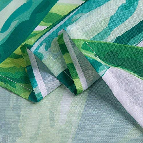 Alicemall Cortina de Ducha 3D Estamapado Verde Hojas Cortinas de Baño 180*180cm con 12 Ganchos Impermeable y Resistente al Moho Alicemall Cortina de Ducha 3D Estamapado Verde Hojas Cortinas de Baño 180*180cm con 12 Ganchos Impermeable y Resistente al Moho