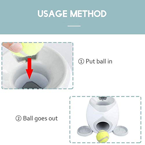 Alimentador automático de mascotas, Lanzador de pelotas de tenis para buscar, Máquina interactiva para lanzar pelotas para perros, Juguete de rompecabezas para entrenamiento de inteligencia de perros Alimentador automático de mascotas, Lanzador de pelotas de tenis para buscar, Máquina interactiva para lanzar pelotas para perros, Juguete de rompecabezas para entrenamiento de inteligencia de perros